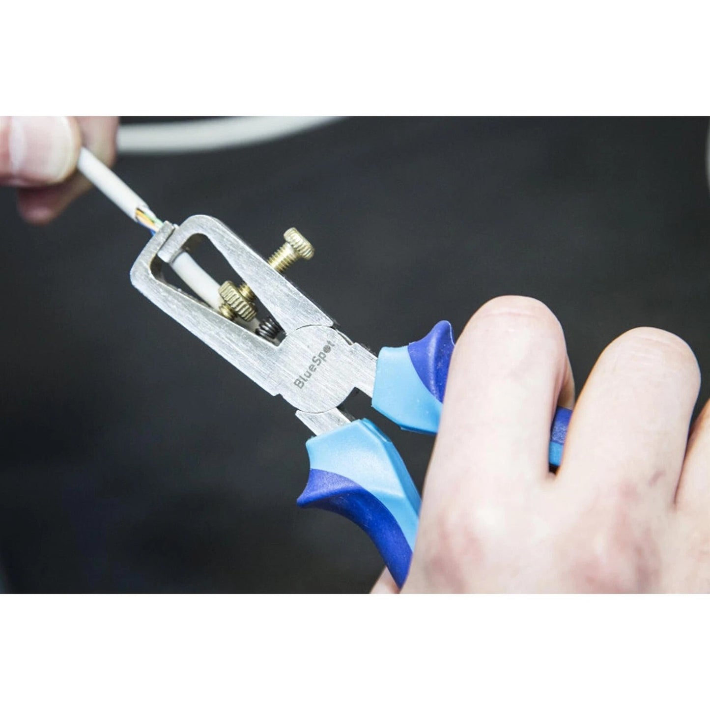 BlueSpot 150mm (6") Wire Stripper Plier Soft Grip Vinyl Handles With Slip Guard