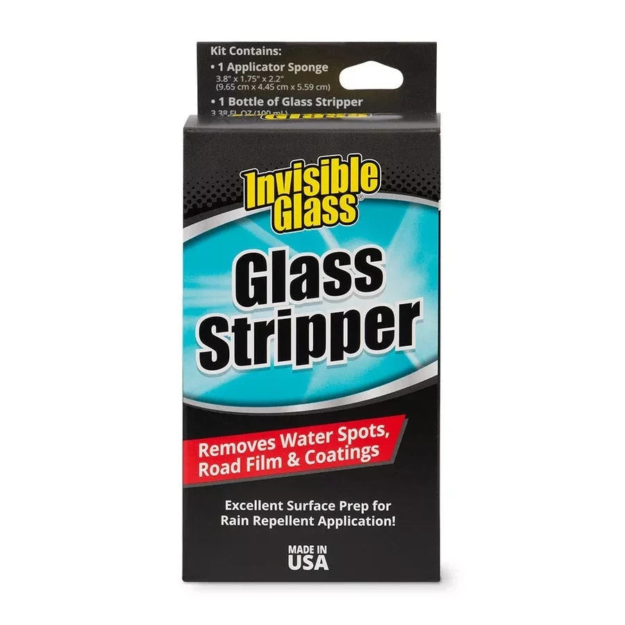 Invisible Glass, Glass Stripper Kit, Removes Water Spots, Road Films and Coating