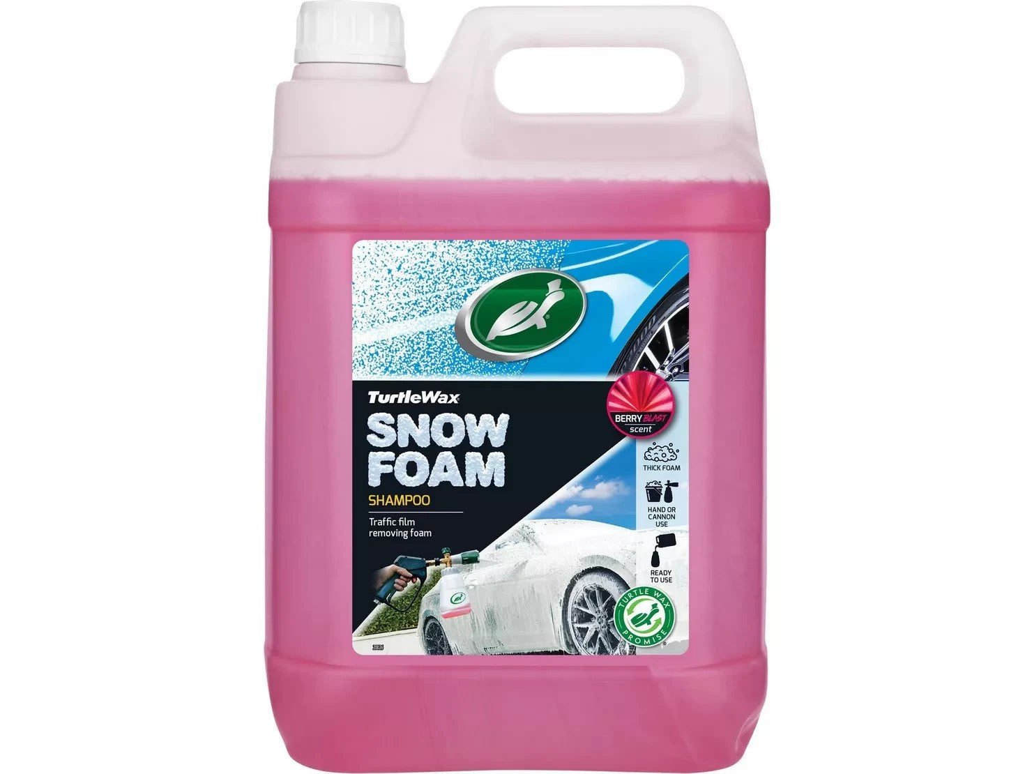 Turtle Wax Snow Foam Car Shampoo Scented  - Berry Blast 5 Litre 54487