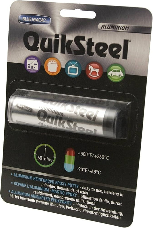 QUIKSTEEL Aluminium Epoxy Putty 2oz Stick - Reinforced - 16402