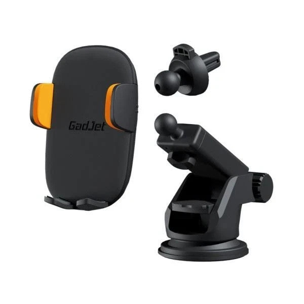 GadJet 3 in 1 Phone Holder, Suction, Magnetic & Vent  HL06 /Black
