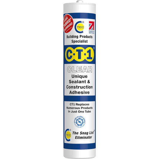 C-Tec CT1 Sealant and Construction Adhesive - Clear, 290ml 310690