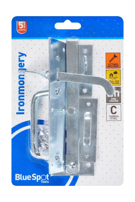 Blue Spot Tools Ironmongery 50mm Zinc Plated Suffolk Latch bsp78025