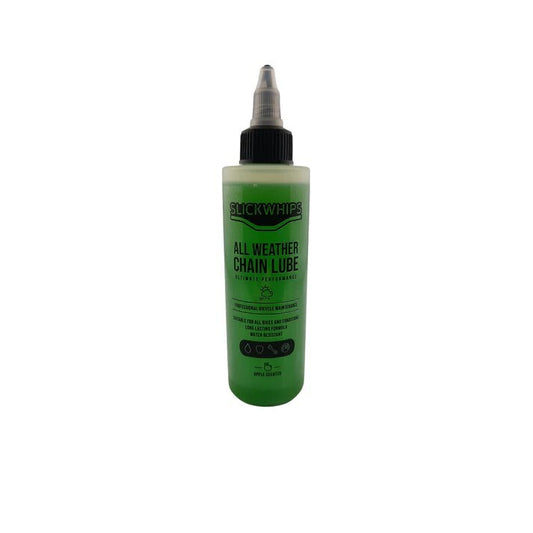 Slickwhips All Weather Bicycle Chain Lube, Apple Scented, Ultimate Performace
