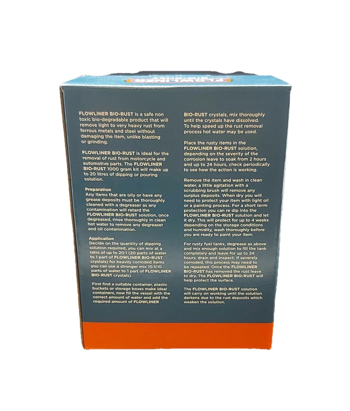Flowliner Bio Rust - Fuel Tank Rust Remover - 1KG Makes Up To 20 Litres
