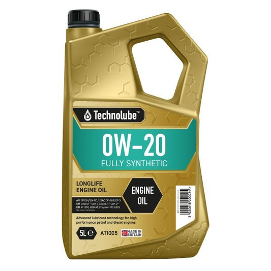 0W20 Fully Synthetic 5ltr Engine Oil GM dexos® 1/6094M/4718M, ATI005