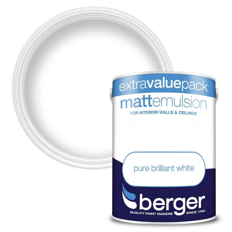 Berger Vinyl Matt 3L White, 273201
