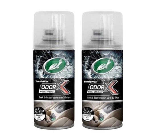 2x Turtle Wax Odor-X Whole Car Blast 'Savage' scent, Scent Fogger Lasts 30 Days
