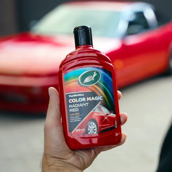 Turtle Wax Color Magic Car Paintwork Polish Restores Scratches Faded 500ml Red