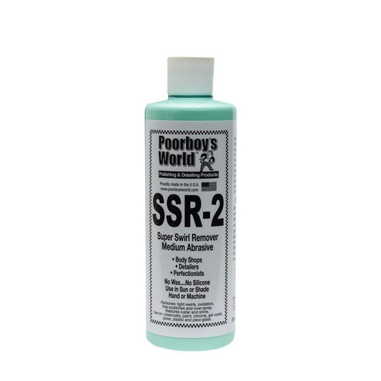 POORBOYS SUPER SWIRL REMOVER SSR 2 - MEDIUM ABRASIVE - REFINISHING - DETAILING