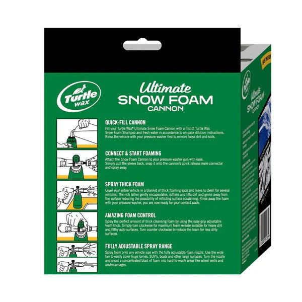 Turtle Wax Ultimate Snow Foam Cannon Kit Car Shampoo
