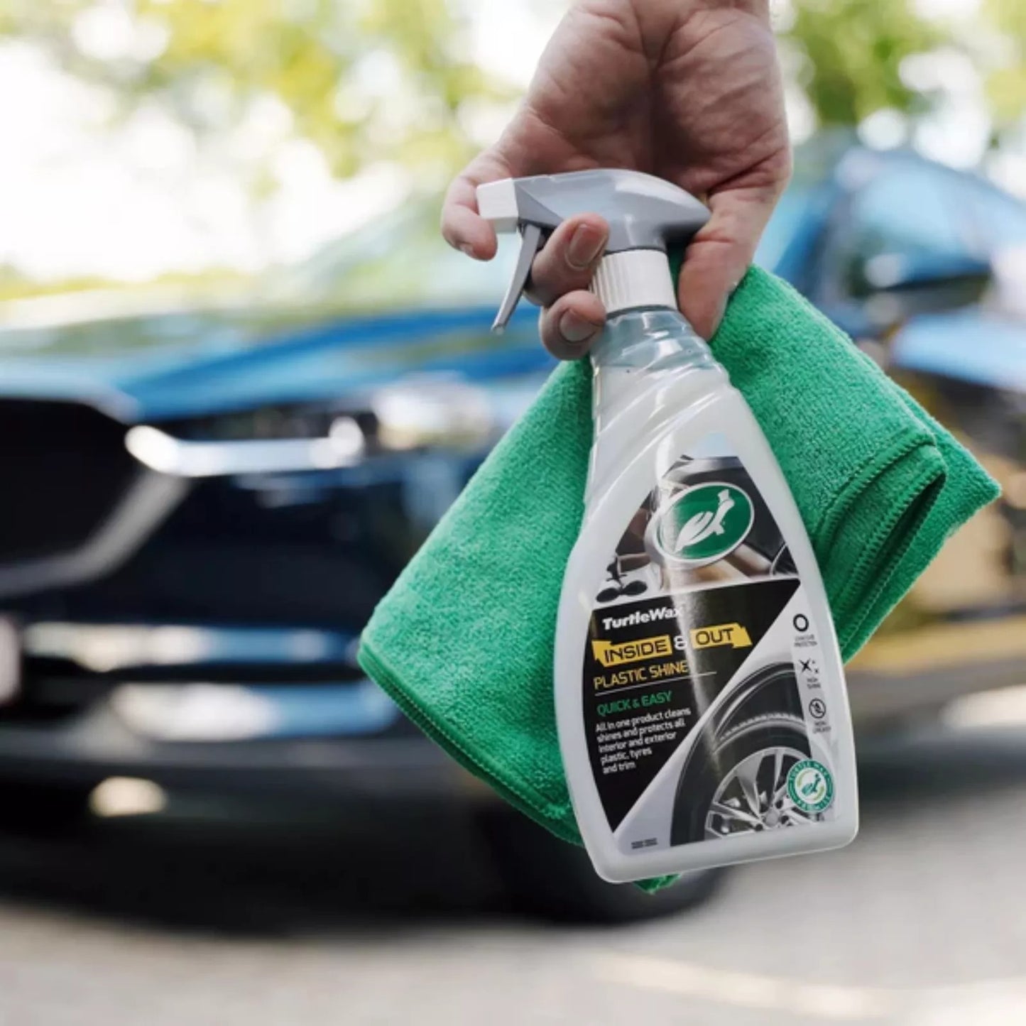 Turtle Wax Inside & Out Plastic Shine Interior Exterior Plastic Protection 500mL