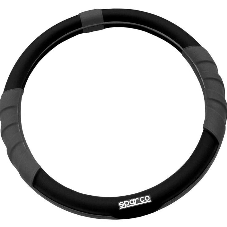 Official SPARCO SPC1114BL Steering Wheel Cover, Grey & Black High Quality