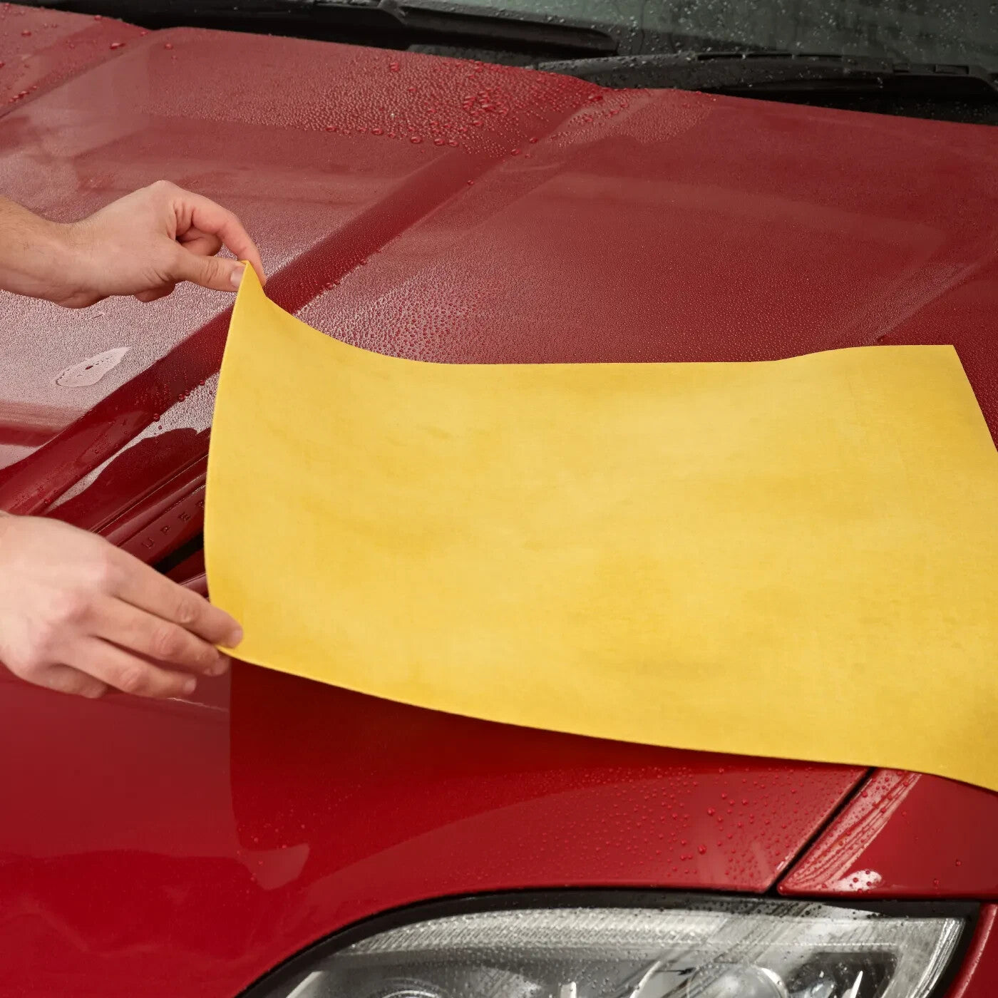 Autoglym Aqua Dry Hi-Tech Synthetic Chamois Leather Car Valeting Drying Towel