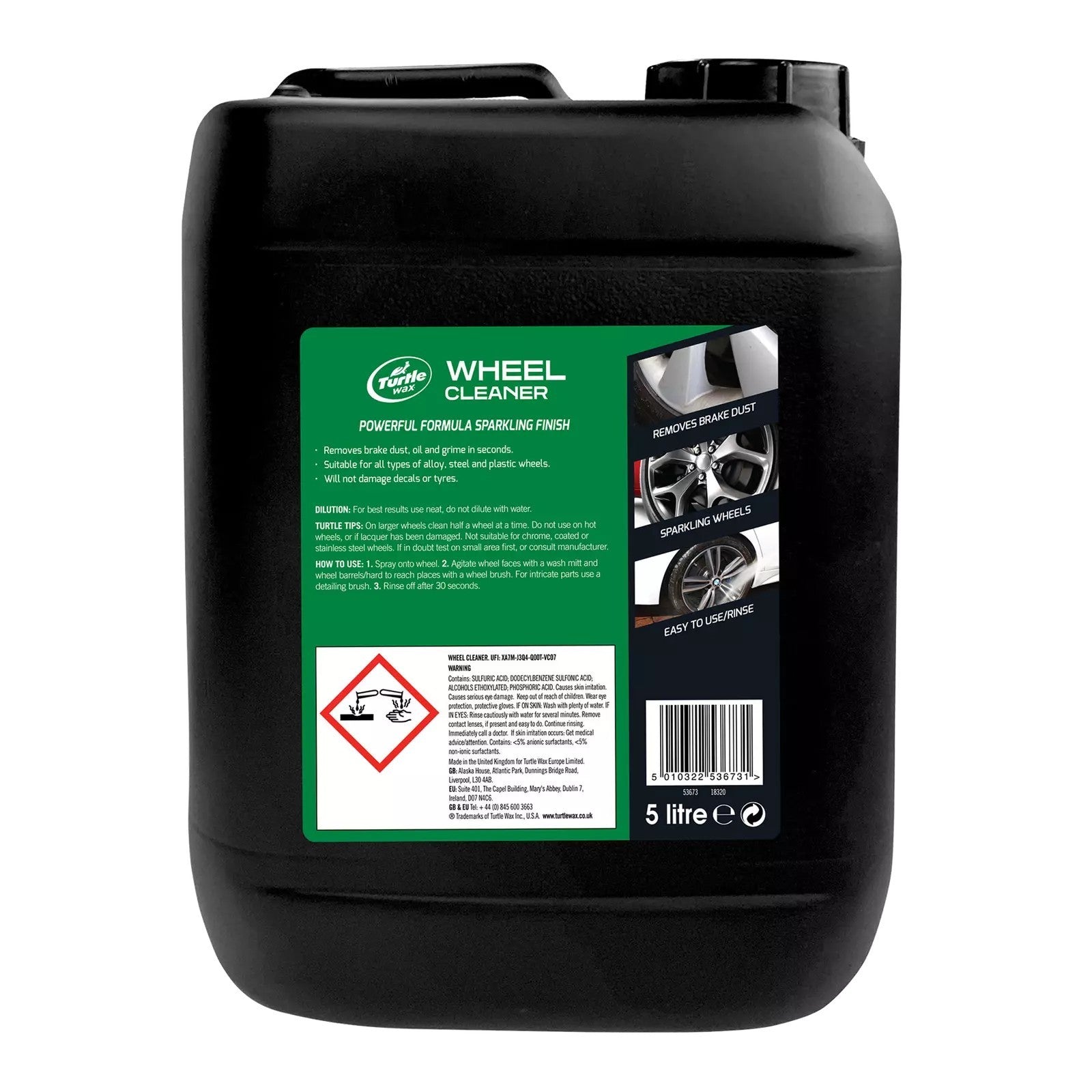 Turtle Wax Alloy Wheel Cleaner Pro Valeting 5ltr