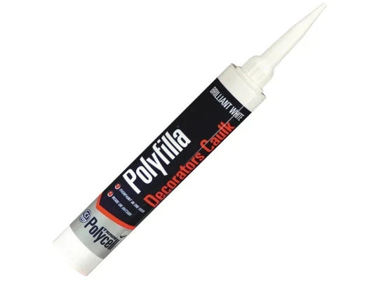 Polycell Trade Polyfilla Decorators Caulk Acrylic Sealant White 380ml Trade Size