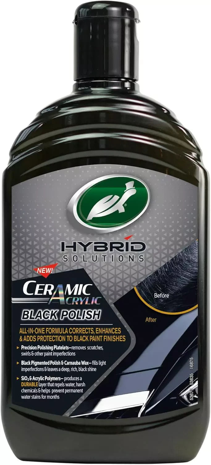 Turtle Wax Hybrid Solutions Ceramic Acrylic Black Polish 14 FL