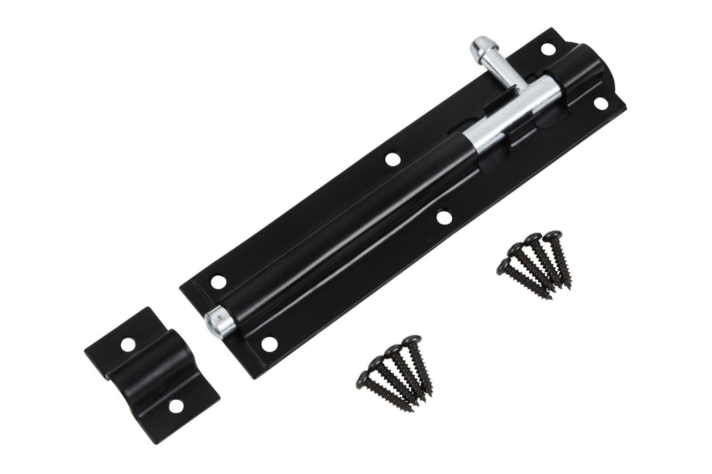 Blue Spot Tools Ironmongery 152mm Black Powder Coated Tower Bolt bsp78002