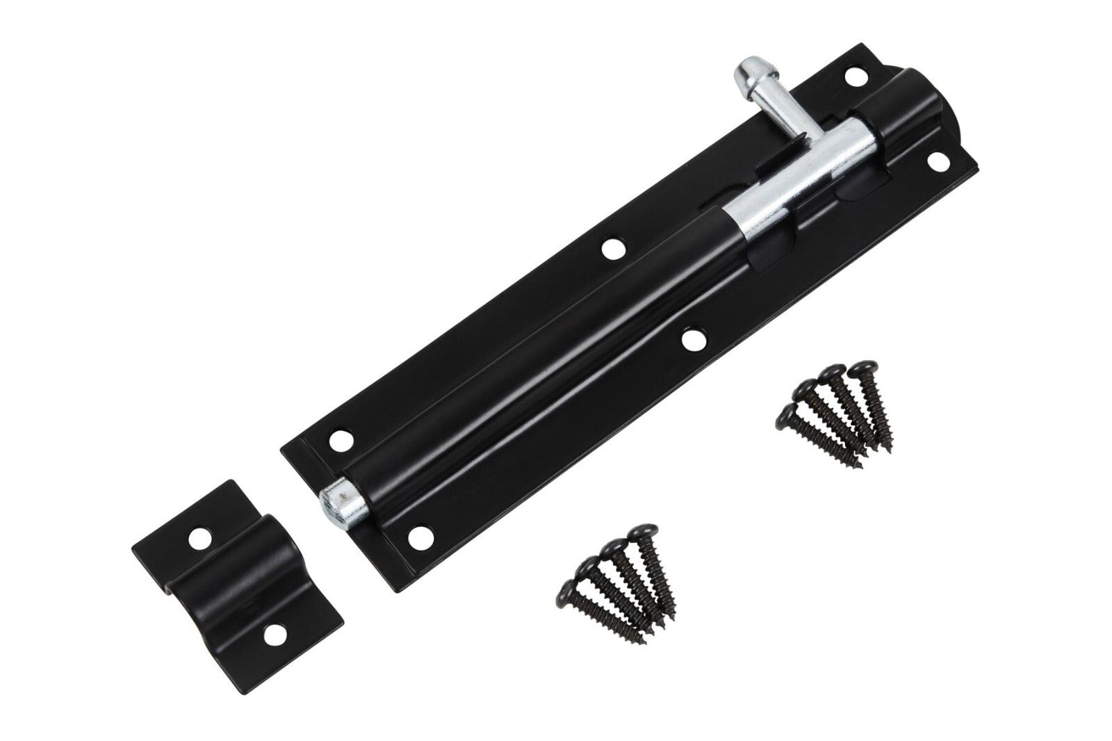 Blue Spot Tools Ironmongery 152mm Black Powder Coated Tower Bolt bsp78002