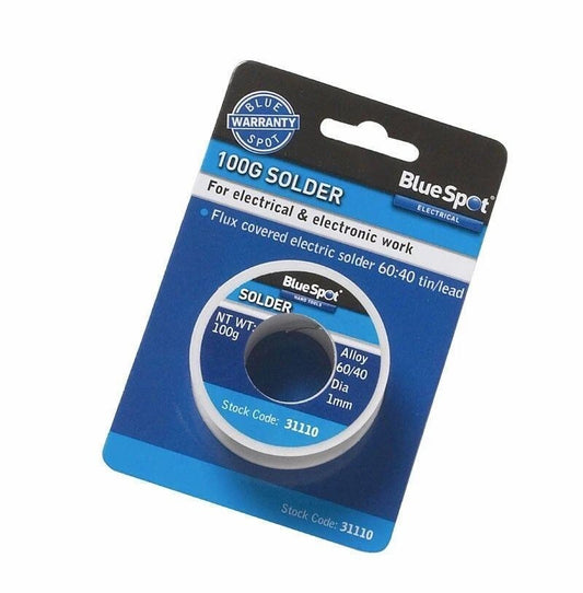 BlueSpot 100g 1mm Lead Free electronic work Solder on Reel 31110