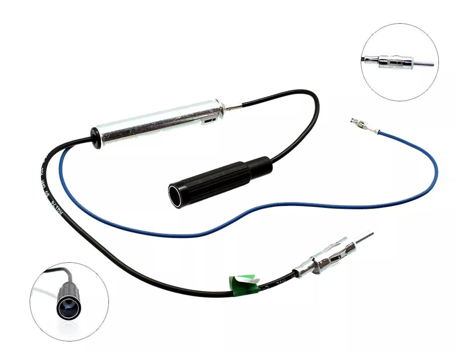 DIN Female DIN Male Powered Amplified Car Stereo Radio Aerial Antenna AAN2202