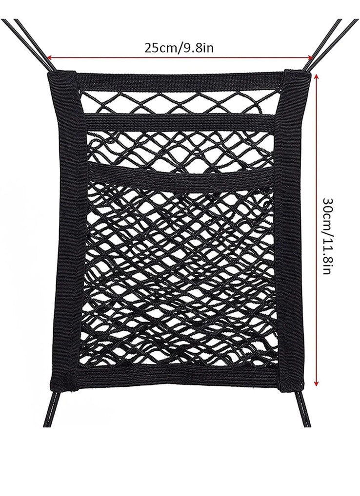 Car Trunk Storage Cargo Luggage Elastic Mesh Net Seat Barrier For Dogs SS5530