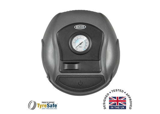 Analogue Tyre Inflator 12V DC - Inflates A Tyre In 4.5 Minutes - RING RTC100