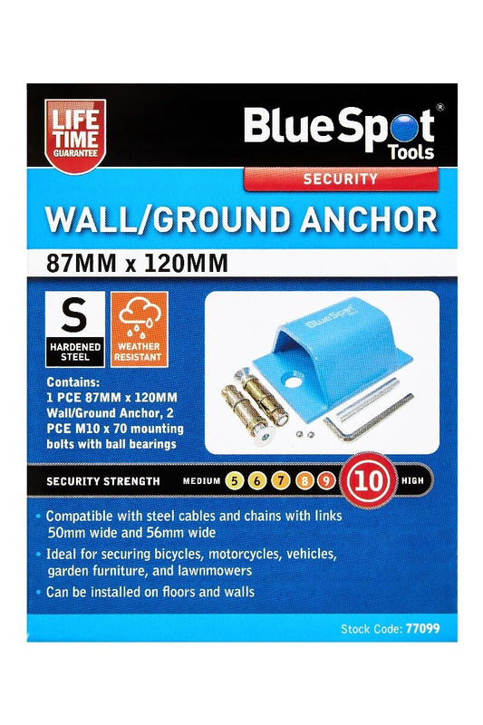 Blue Spot Tools 87MM x 120MM Security Wall/Ground Anchor bsp77099
