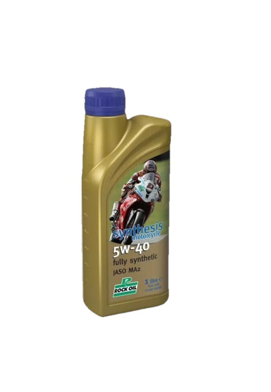 Rock Oil 5W40 Synthesis Motorcycle Fully Synthetic Engine Oil JASO MA2 1 Litre