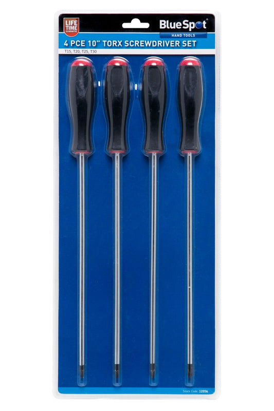 Extra Long Torx Star Screwdrivers Set T15 T20 T25 T30  Magnetic Tip bsp12056
