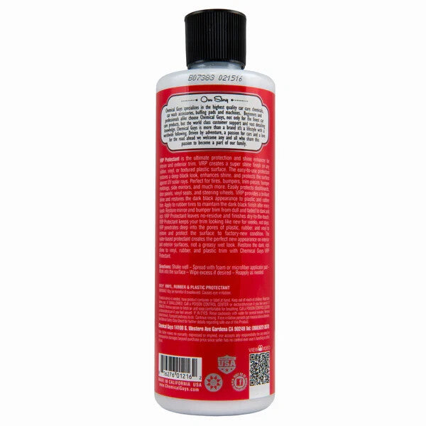 Chemical Guys VRP Vinyl Rubber and Plastic Protectant - 16 oz TVD_107_16