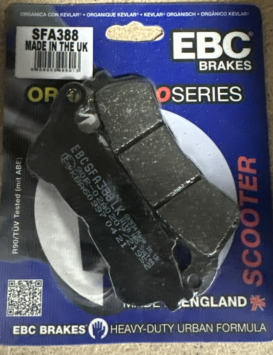 EBC Organic FRONT Disc Brake Pads (1 Set) Fits HONDA SH300i (2007 to 2014)