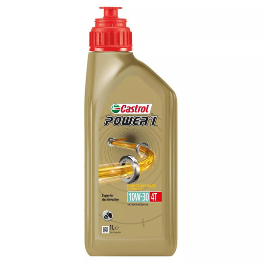 Castrol POWER1 4T 10W-30 Semi Synthetic 4 Stroke Motorcycle Engine Oil 1 Litre