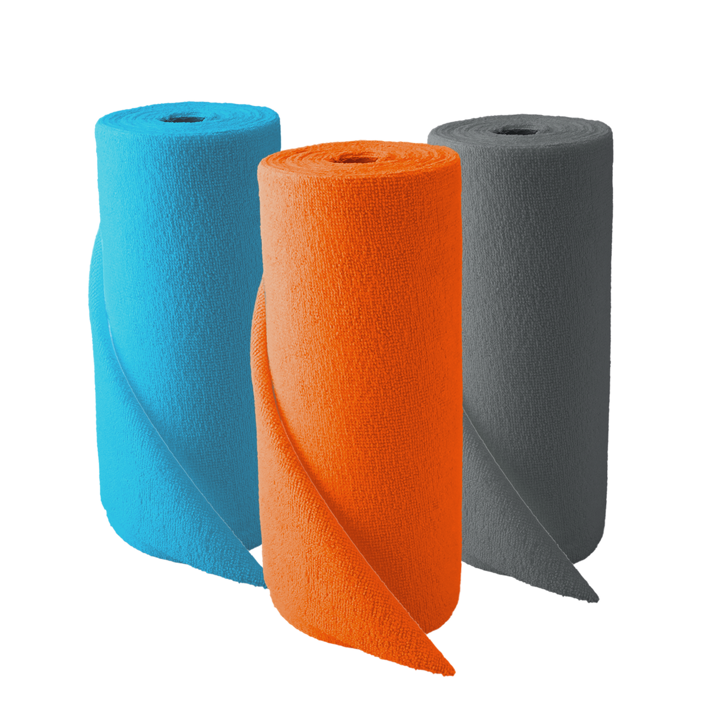 Microfibre Tear-Off Cloth Roll 50 pcs, Lint Free Car Home Garden Cleaning Orange