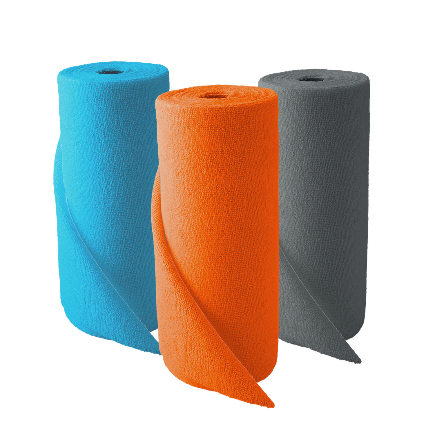 Microfibre Tear-Off Cloth Roll 50 pcs, Lint Free Car Home Garden Cleaning Orange