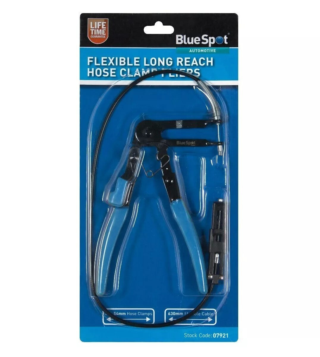 Blue Spot Flexible Long Reach Hose Clamp Pliers 630mm Cable 07921