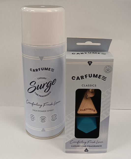 carfume twin pack fresh linen new item
