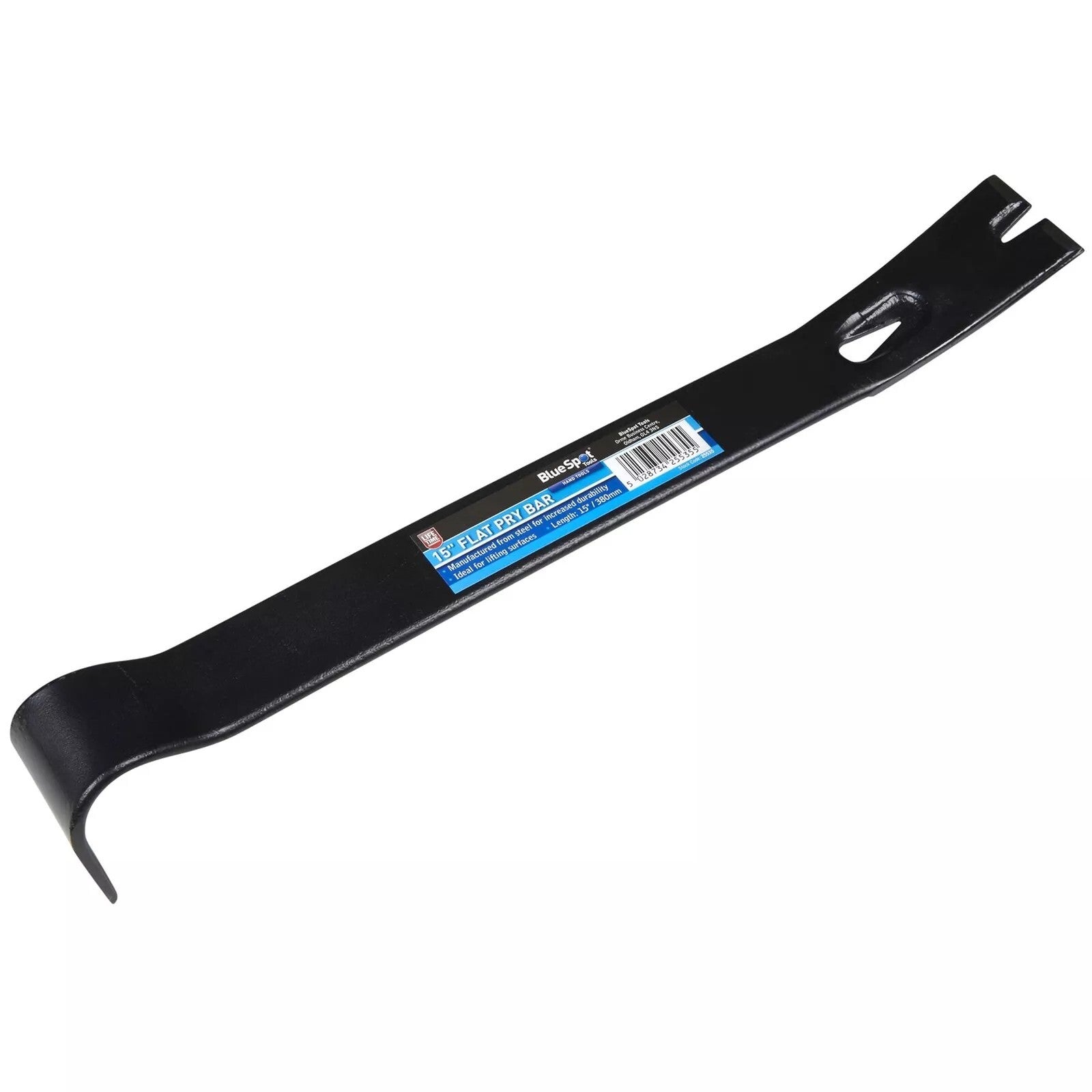 BlueSpot Flat Pry Bar 15" Wrecking Bar Crow Bar