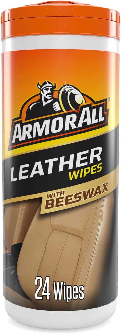 Armorall Leather Wipes Beeswax Leather Cleaner Conditioner Protector Tub