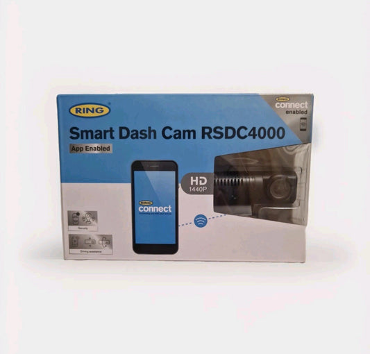 Smart Dash Camera with App + WiFi Enabled HD 1440p Res With GPS - RSDC4000