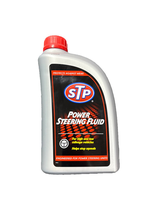 STP Power Steering Fluid 950ml Stop Squeals Protects Wear