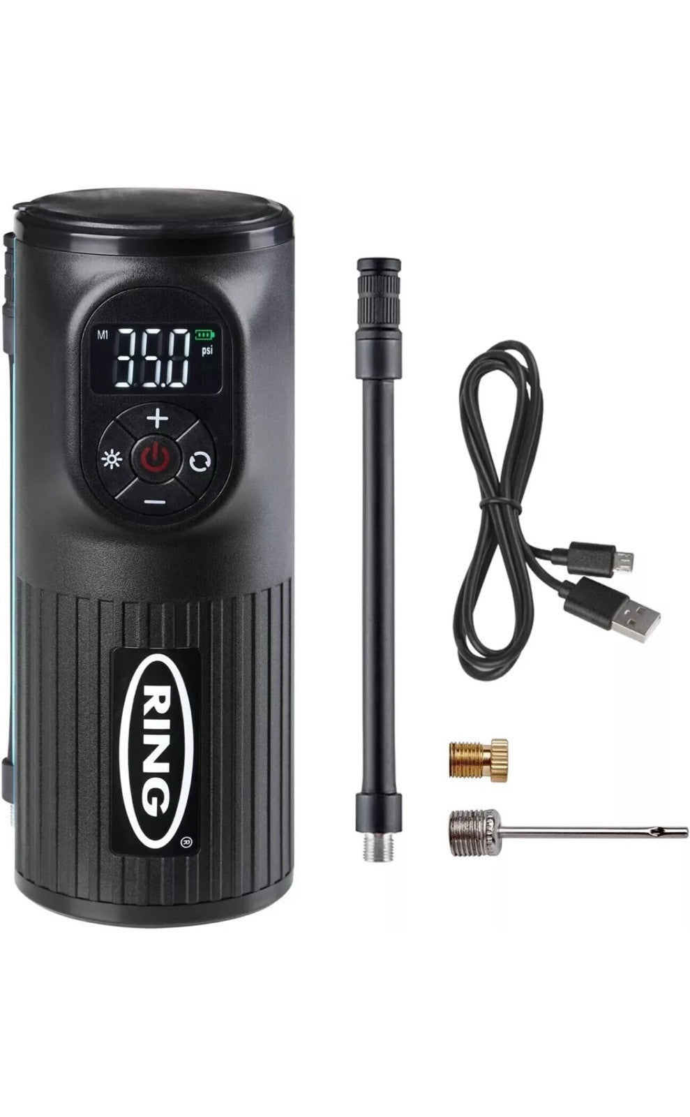 Ring Automotive RTC2000 digital rechargeable cordless tyre inflator air compress