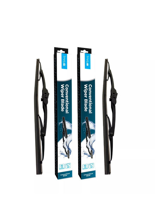Premium Front Wiper Blades Easy Fit Pair for Nissan Note E11 MPV 2006-2014