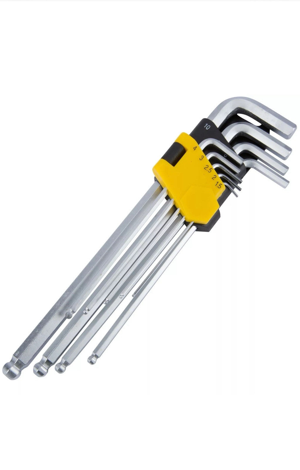 Bluespot 9 Pc Extra Long Metric Ball Point Hex Allen Key Set Alan 1.5 - 10mm