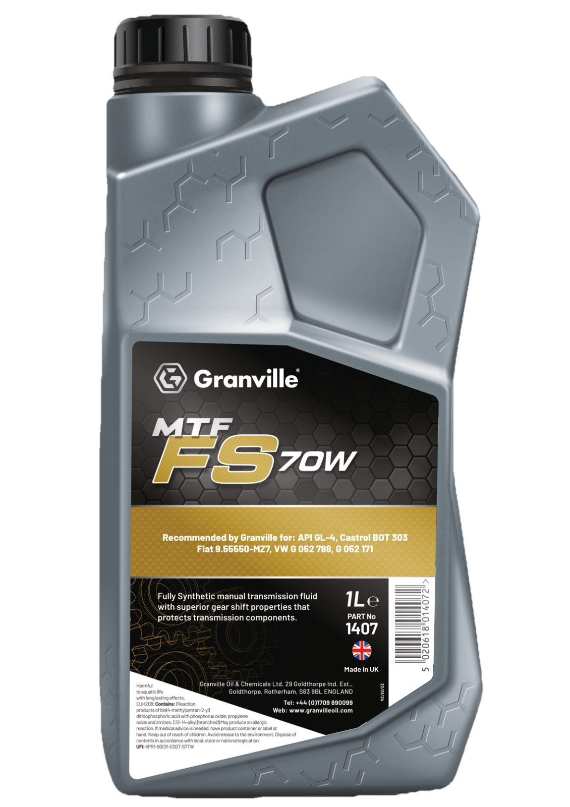 Granville 75W/80 Hypoid Gear Oil Manual Gearbox Transmission Mineral 1 Litre