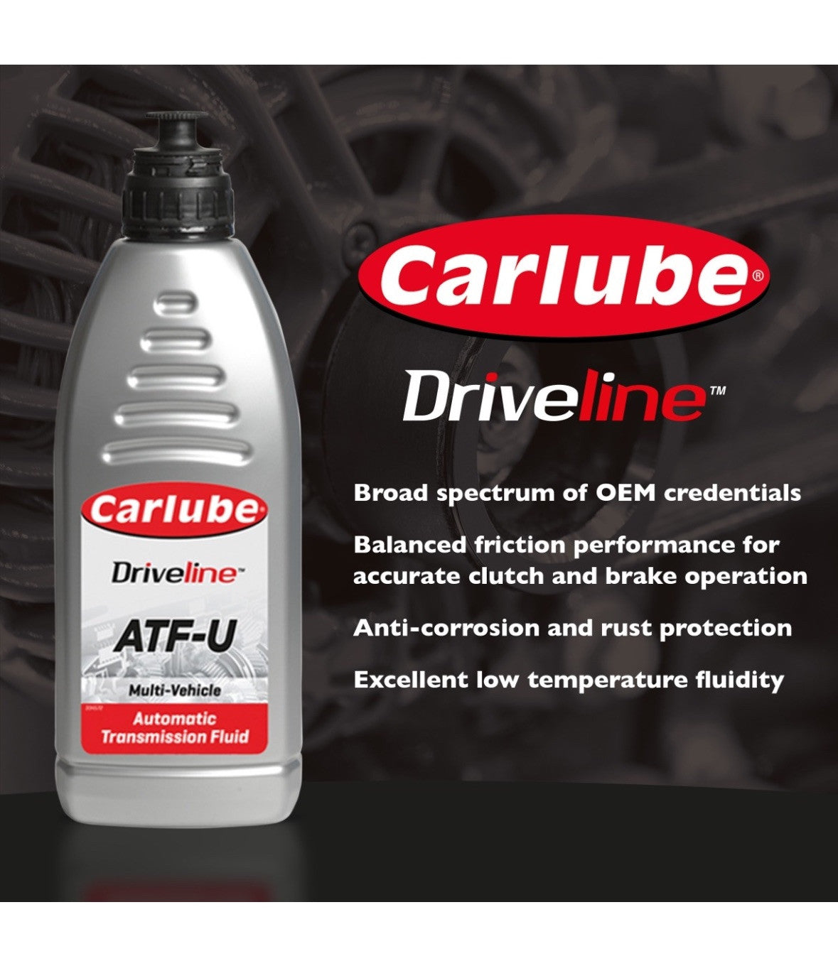 Atf-U Automatic Transmission Fluid  Gearbox Oil Carlube Quality Product