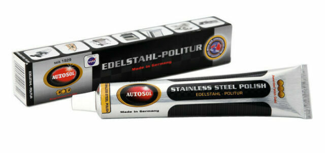 Autosol Stainless Steel Polish, Cleans, Shines & Protects 75ml Tube