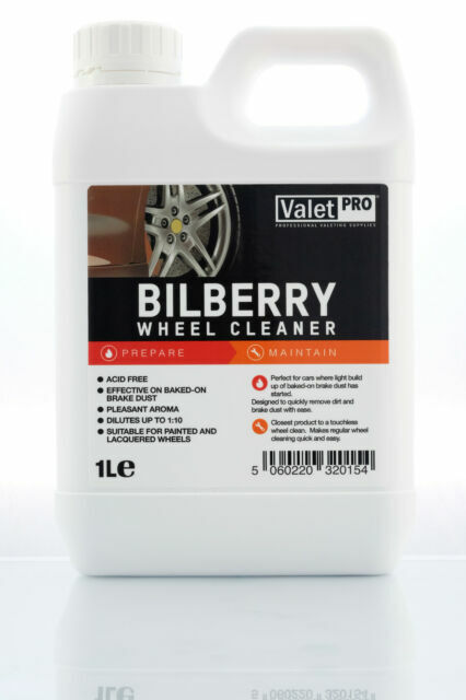 Valet PRO Bilberry Wheel Cleaner 1 Litre Safe for Alloys & Acid Free Pro Cleaner