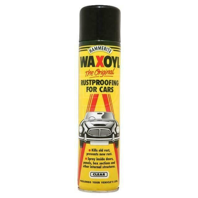 Hammerite  Waxoyl clear Aerosol 400ml, Rustproofing for Cars 5092943