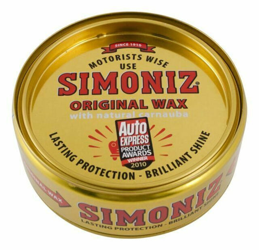 Simoniz Original Car Van Polish Paste Wax with Natural Carnauba Tin - 150g